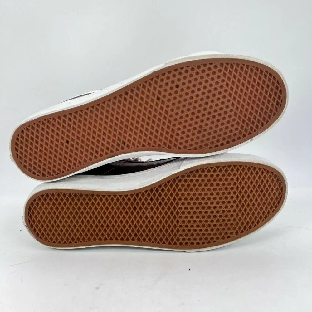 Vans Off The Wall Unisex Size 7M 8.5W Sneaker Shoes Metallic Gold 721277